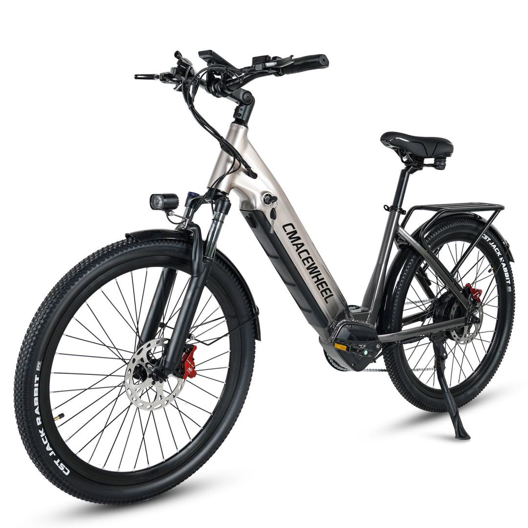 CMACEWHEEL L26 Moped Commuter E bicycle | 26Inch Powerful Step Through Electric Bike