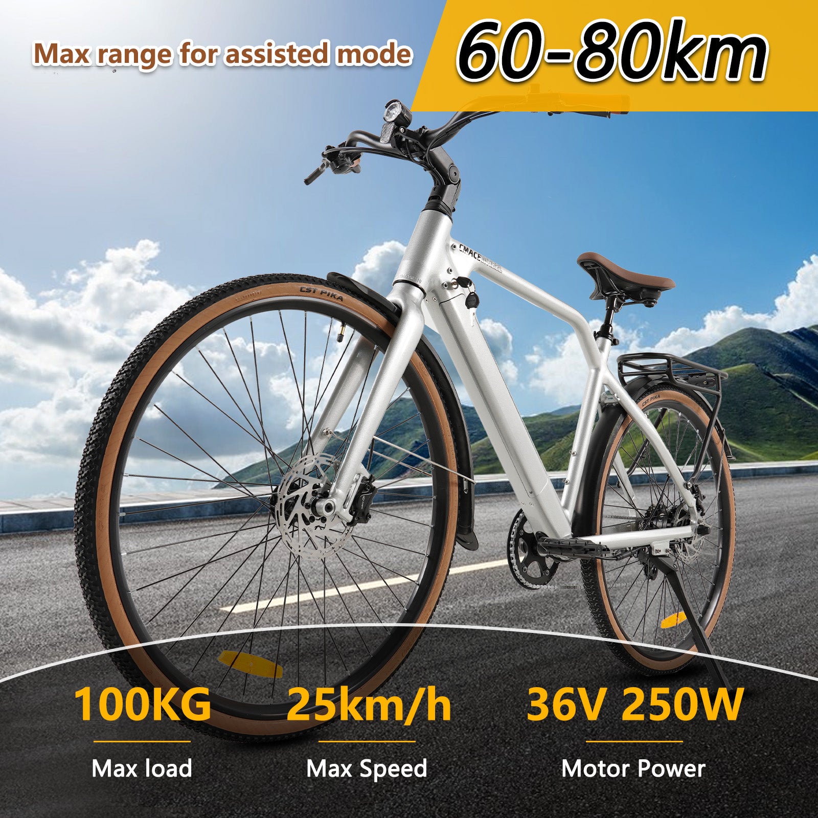 CMACEWHEEL F700-2 | Electric Bike Commuter E Bicycle