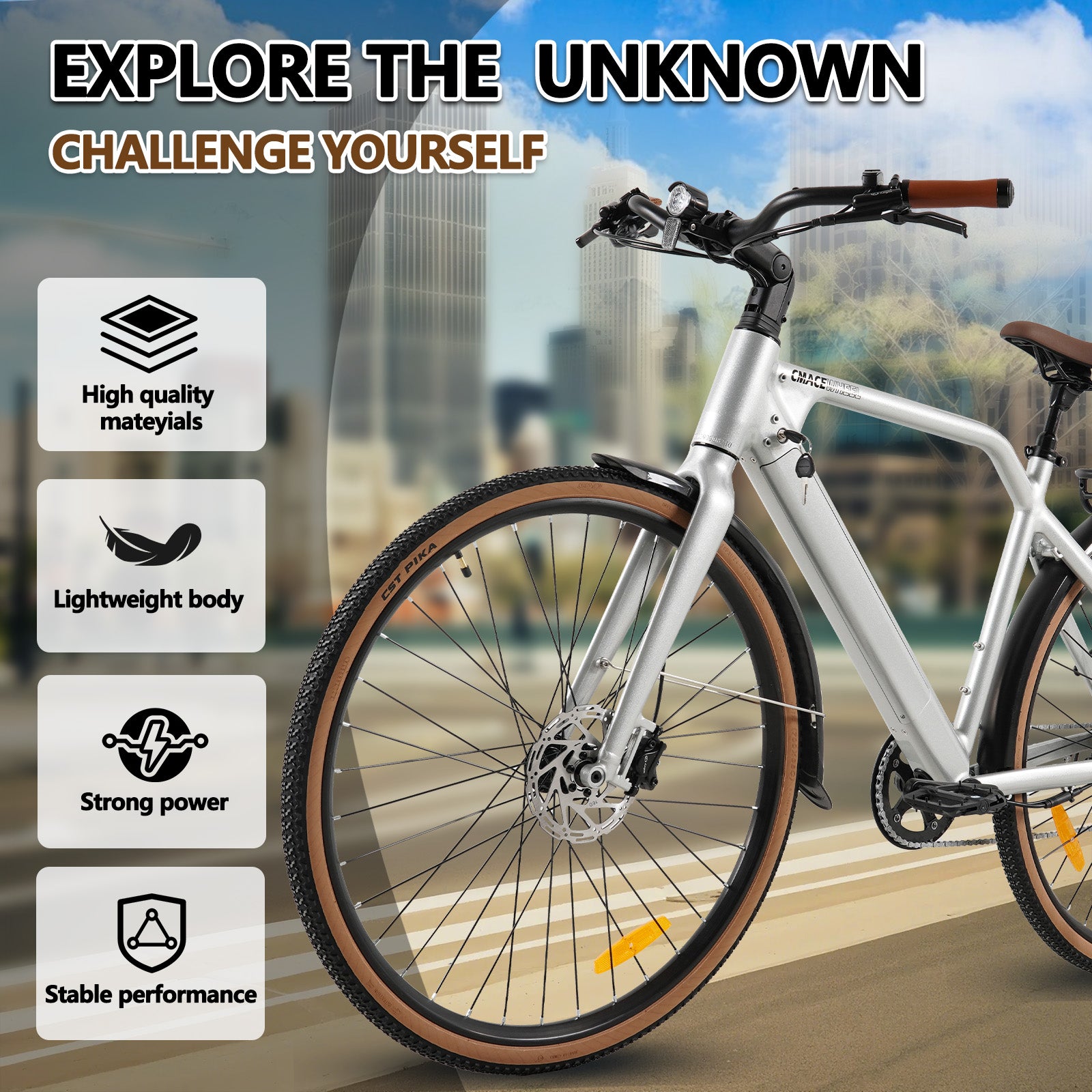 CMACEWHEEL F700-2 | Electric Bike Commuter E Bicycle