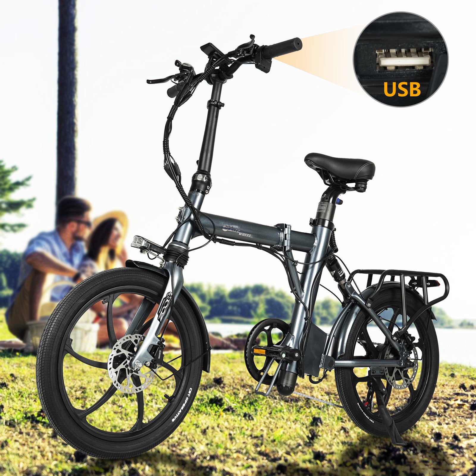 CMACEWHEEL EM20 35-45KM | Electric Bike Commuter E Bicycle