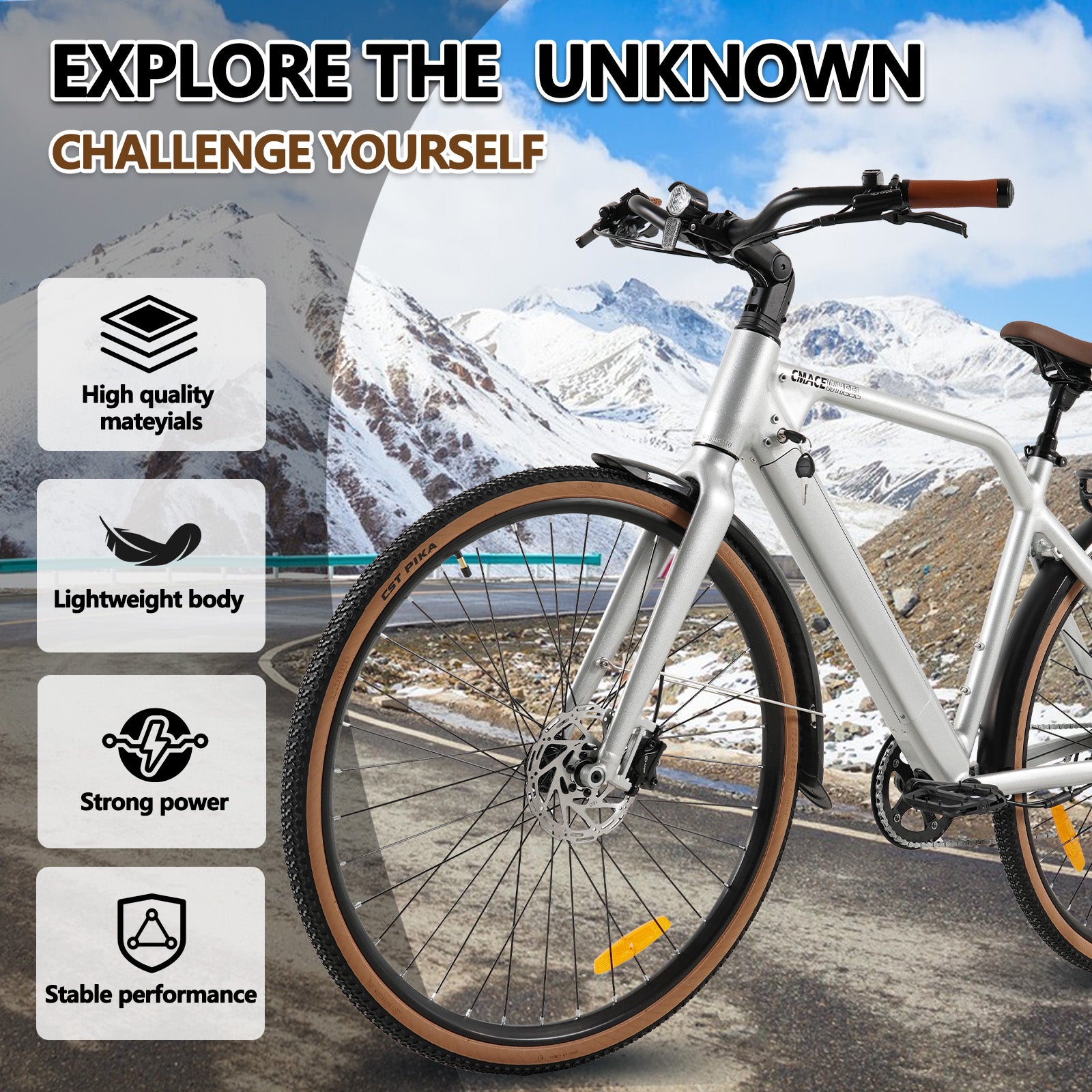 CMACEWHEEL F700-2 | Electric Bike Commuter E Bicycle