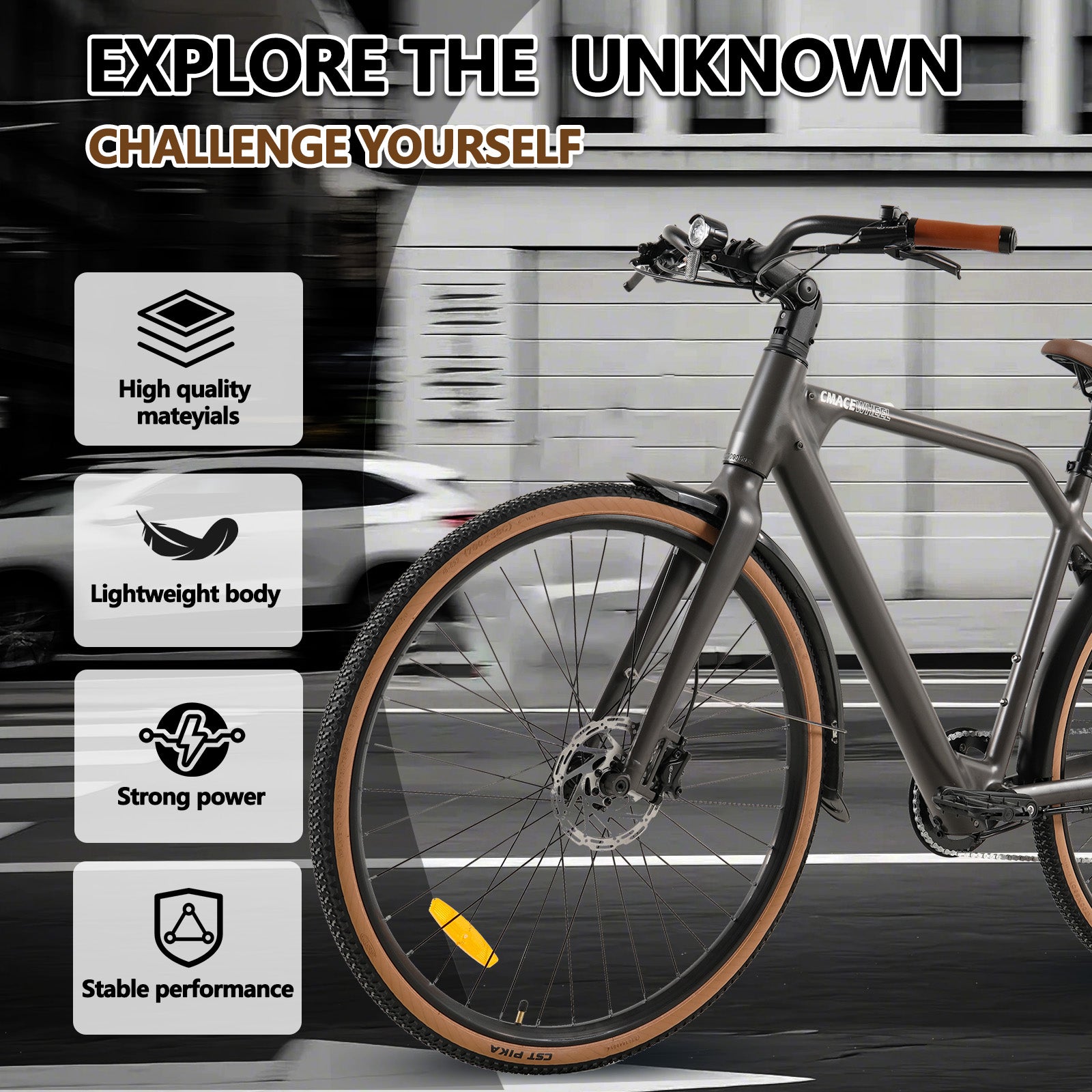 CMACEWHEEL F700-1 | Electric Bike Commuter E Bicycle