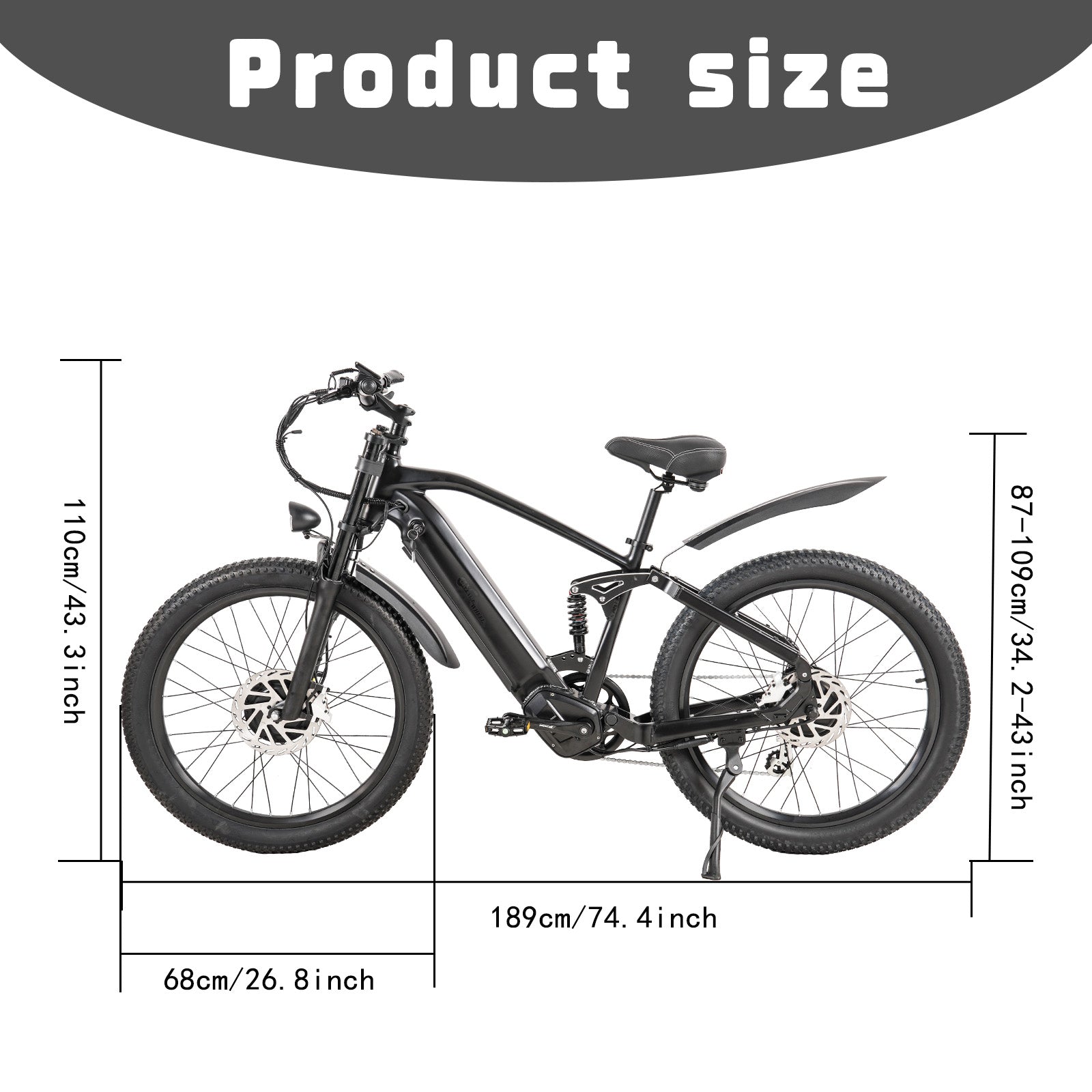 CMACEWHEEL AL26MAX | Electric Bike Commuter E Bicycle