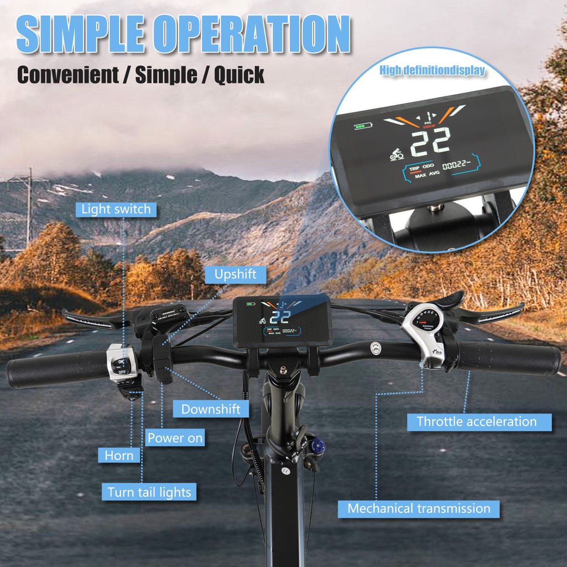 CMACEWHEEL RX20MAX New E-bike 750W*2 Powerful Dual motor Electric Bicycle 48V 18AH 20inch*4.0 Fat Tyre Foldable Ebike