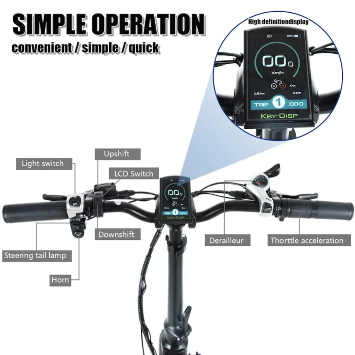 CMACEWHEEL RX20MAX 2023 nouveau vélo électrique 750W * 2 puissant vélo électrique à double moteur 48V 17AH 20 pouces * 4.0 gros pneu pliable Ebike