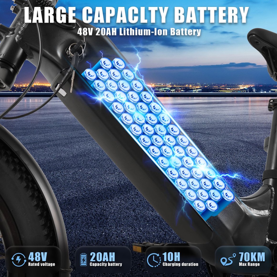 CMACEWHEEL HQ20 | Electric Bike Commuter E Bicycle