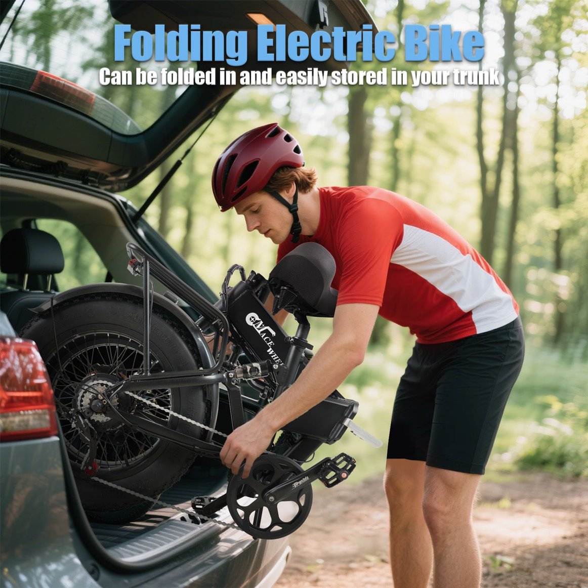 CMACEWHEEL RX20MAX New E-bike 750W*2 Powerful Dual motor Electric Bicycle 48V 18AH 20inch*4.0 Fat Tyre Foldable Ebike