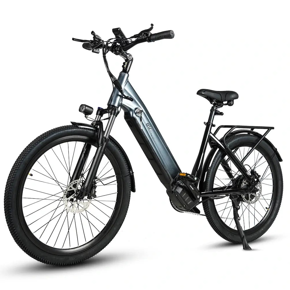 CMACEWHEEL L26 Moped Commuter E bicycle | 26Inch Powerful Step Through Electric Bike
