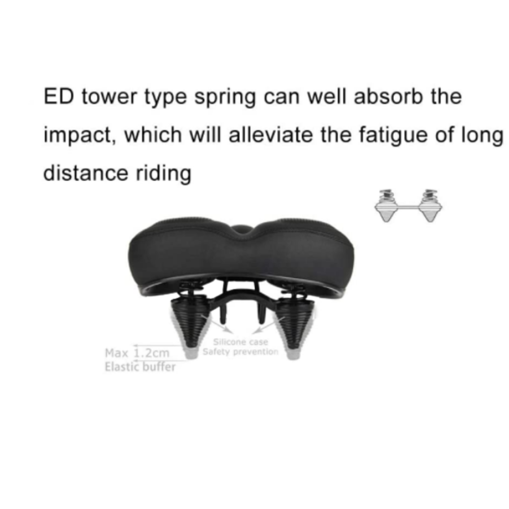 (No Cmacewheel logo)Universal Oversized Comfort Bike Seat | CMACEWHEEL Bicycle Saddle for KS26 RX20-Max GW20 Y20