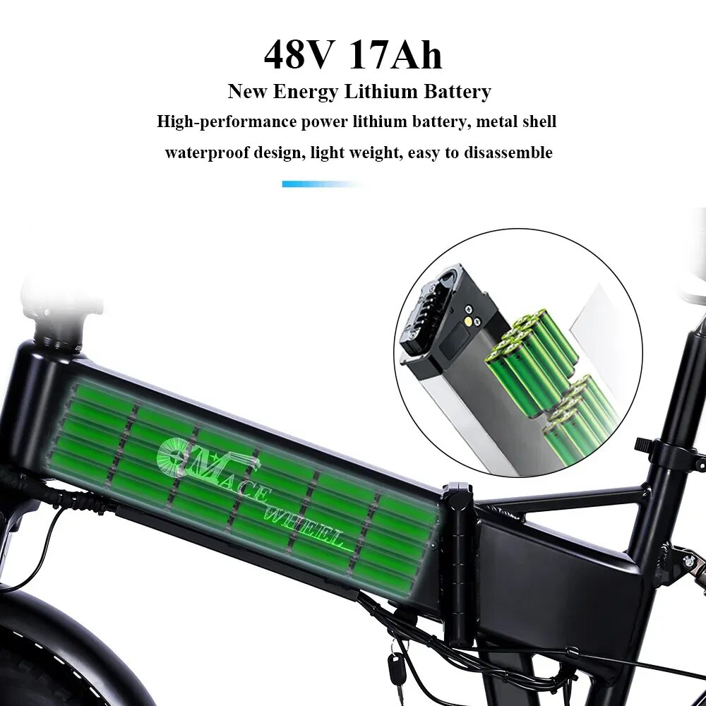 CMACEWHEEL RX20MAX 2023 nouveau vélo électrique 750W * 2 puissant vélo électrique à double moteur 48V 17AH 20 pouces * 4.0 gros pneu pliable Ebike