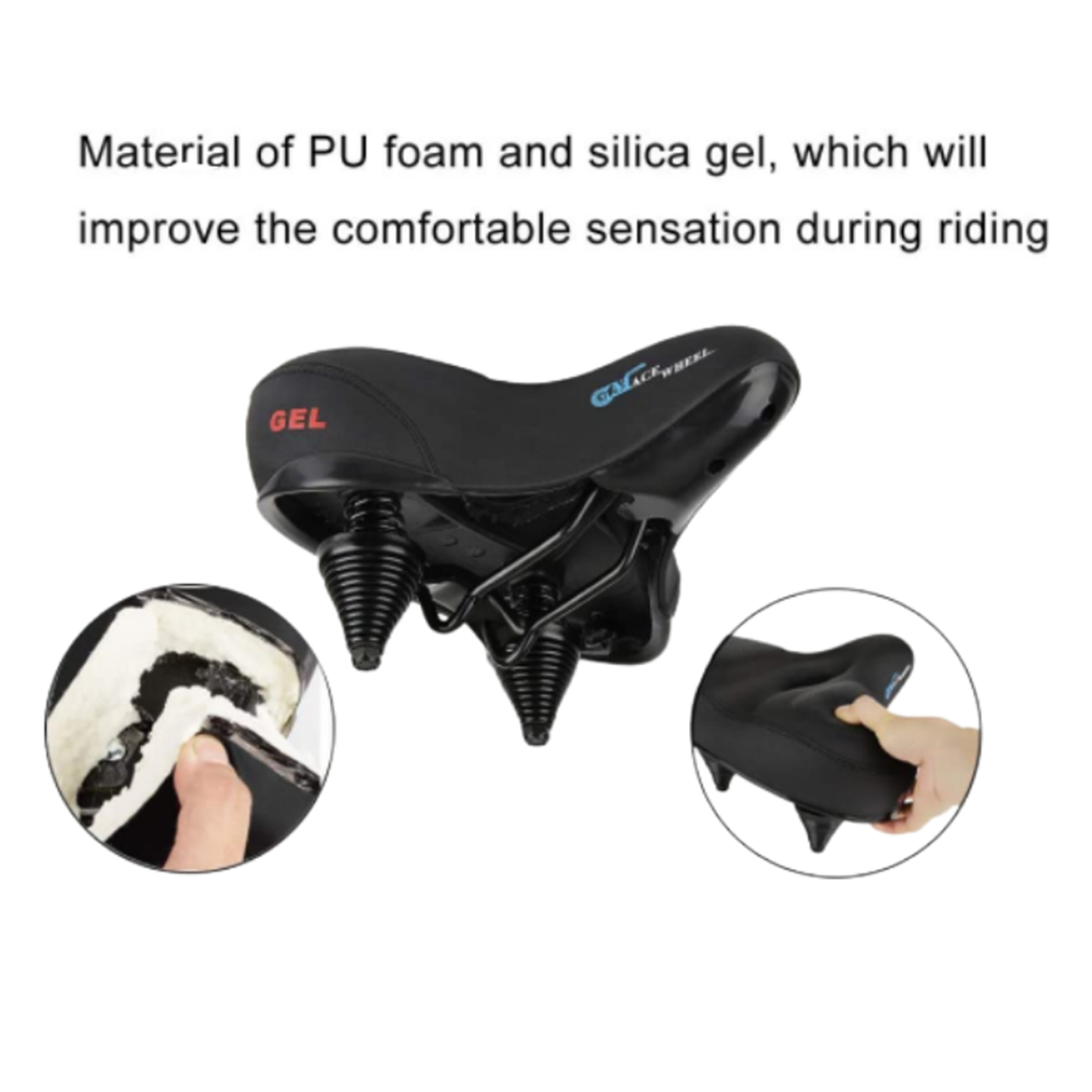(No Cmacewheel logo)Universal Oversized Comfort Bike Seat | CMACEWHEEL Bicycle Saddle for KS26 RX20-Max GW20 Y20