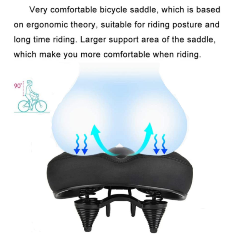 (No Cmacewheel logo)Universal Oversized Comfort Bike Seat | CMACEWHEEL Bicycle Saddle for KS26 RX20-Max GW20 Y20