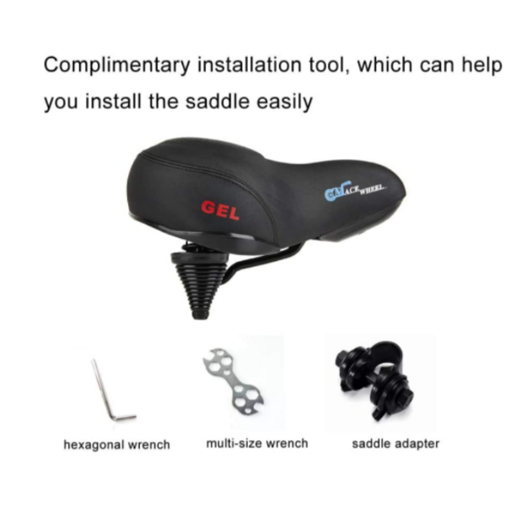 (No Cmacewheel logo)Universal Oversized Comfort Bike Seat | CMACEWHEEL Bicycle Saddle for KS26 RX20-Max GW20 Y20