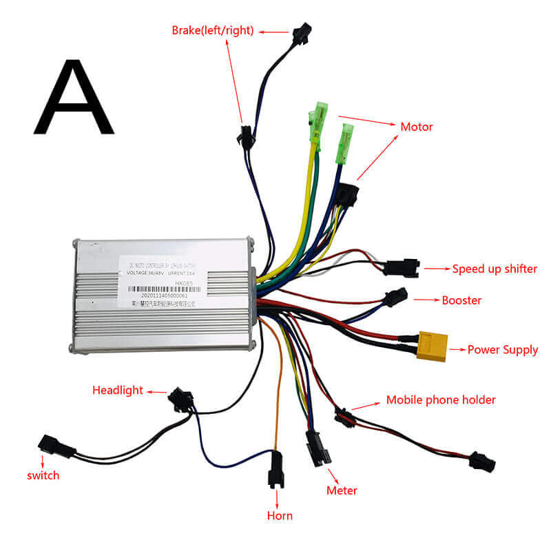 48V 36V Controller für Elektrofahrrad cmacewheel 20A 18A E-Bike Dual Motors Controller