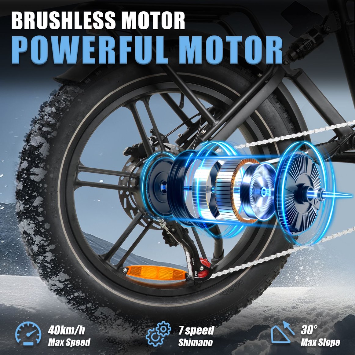 Vélo électrique pliable CMACEWHEEL RX20 version 2023 17,5A