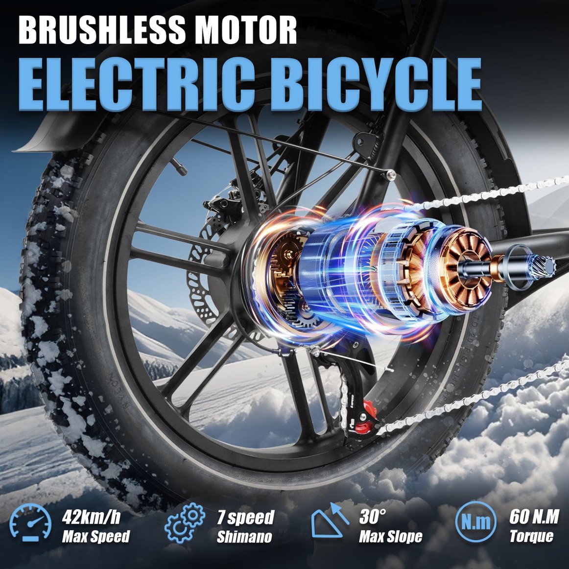 CMACEWHEEL K20 17Ah | Elektrofahrrad Adventure E Fahrrad 