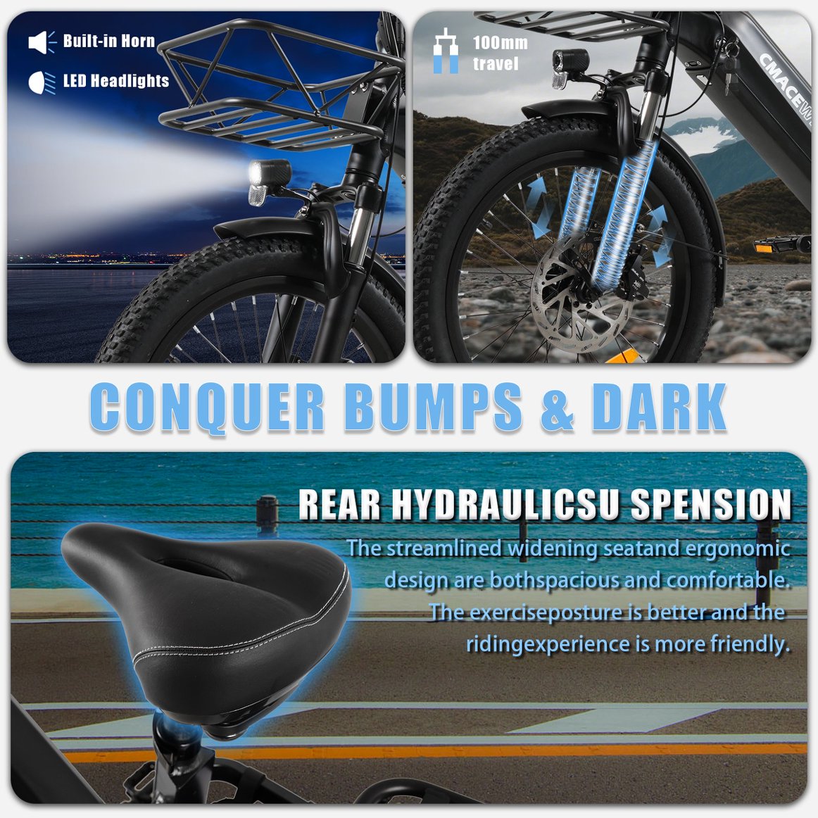 CMACEWHEEL HQ20 | Electric Bike Commuter E Bicycle