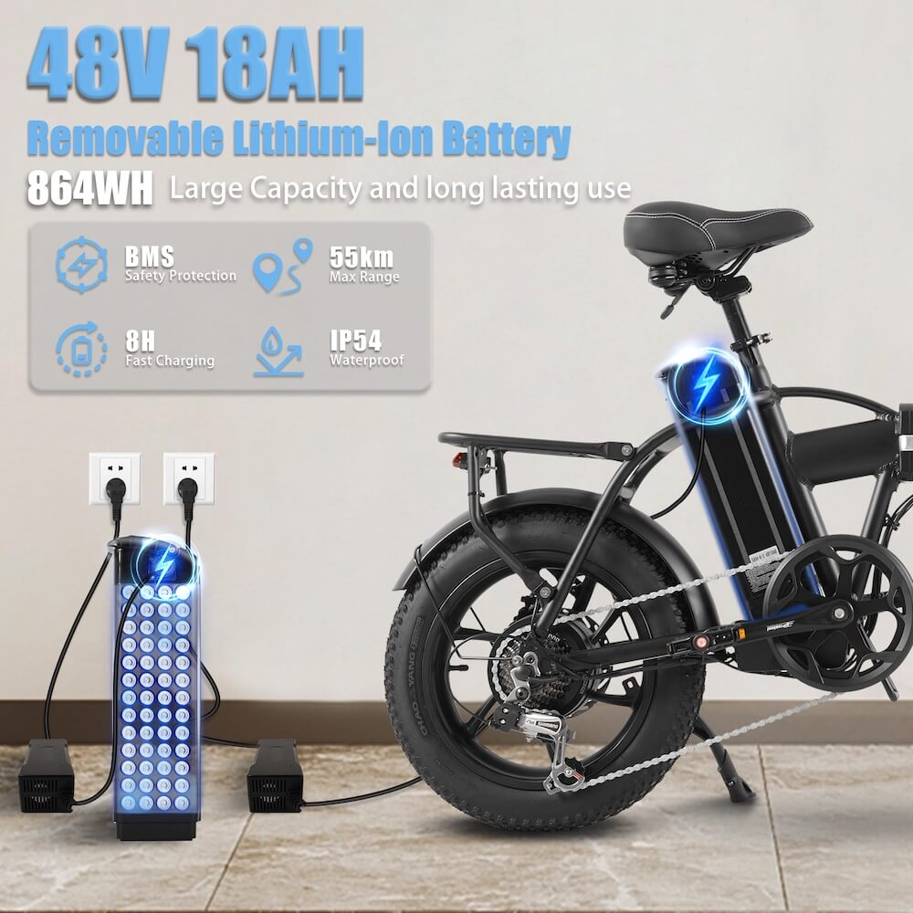 CMACEWHEEL AC16 48V 18Ah City Folding Electric Bike