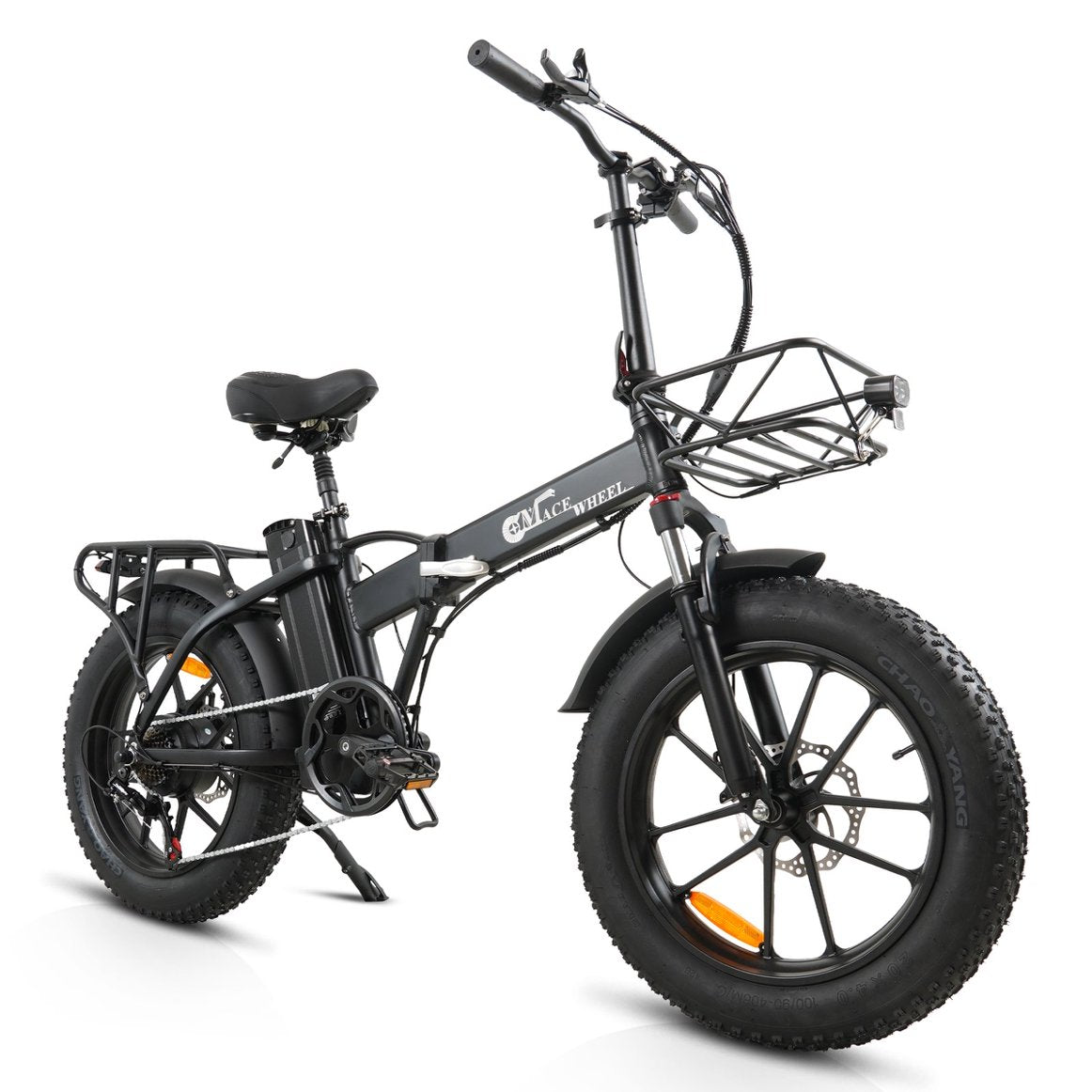 CMACEWHEEL GW20 750W 48V Elektrofahrrad 20 Zoll 4,0 Fat Tire Elektrofahrräder 17Ah Lithiumbatterie Power Elektrofahrrad Klappbares Mountainbike 