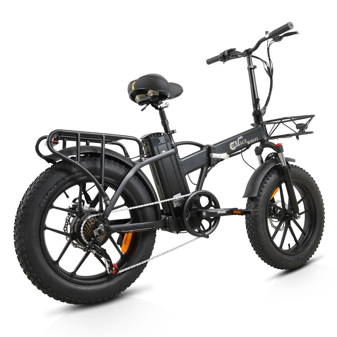 CMACEWHEEL GW20 750W 48V Elektrofahrrad 20 Zoll 4,0 Fat Tire Elektrofahrräder 17Ah Lithiumbatterie Power Elektrofahrrad Klappbares Mountainbike 