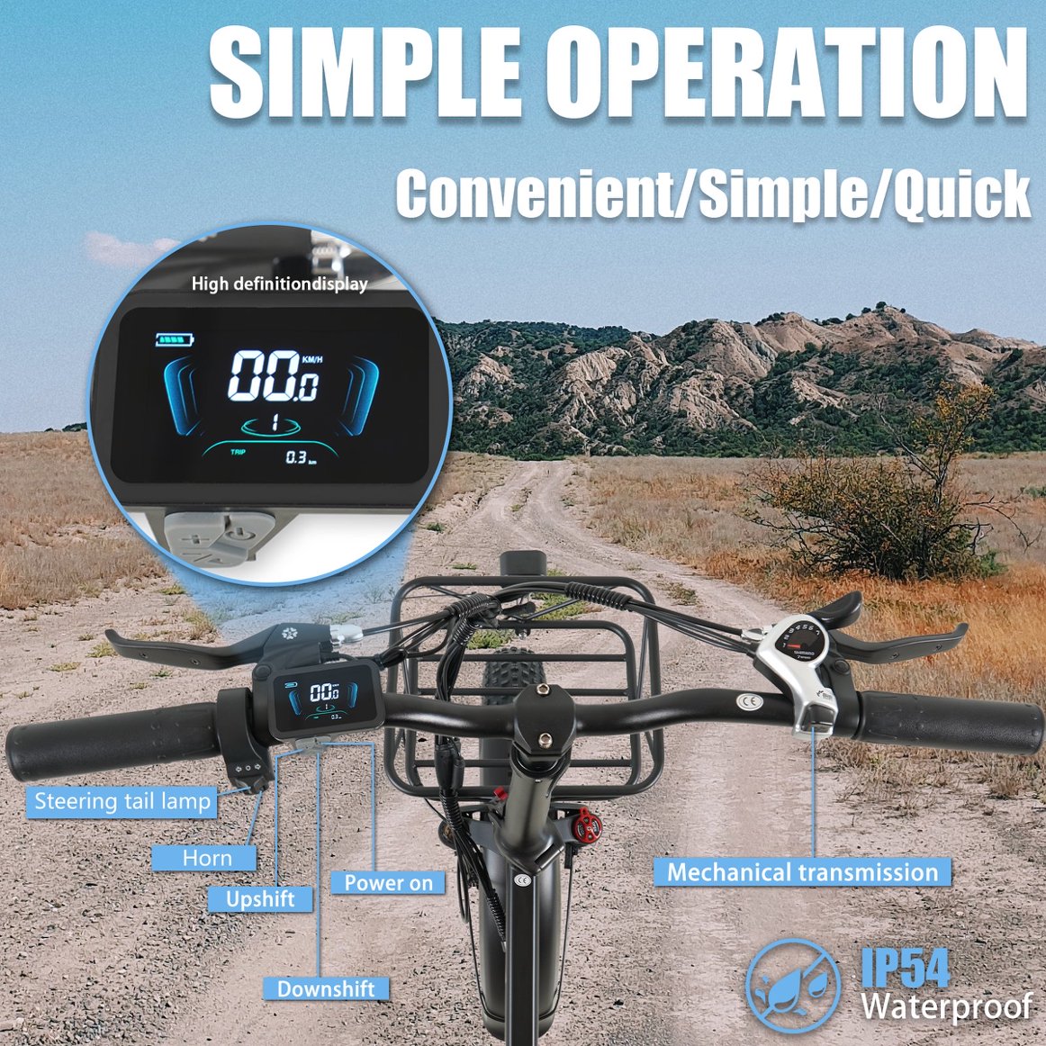 CMACEWHEEL GW20 750W 48V Elektrofahrrad 20 Zoll 4,0 Fat Tire Elektrofahrräder 17Ah Lithiumbatterie Power Elektrofahrrad Klappbares Mountainbike 
