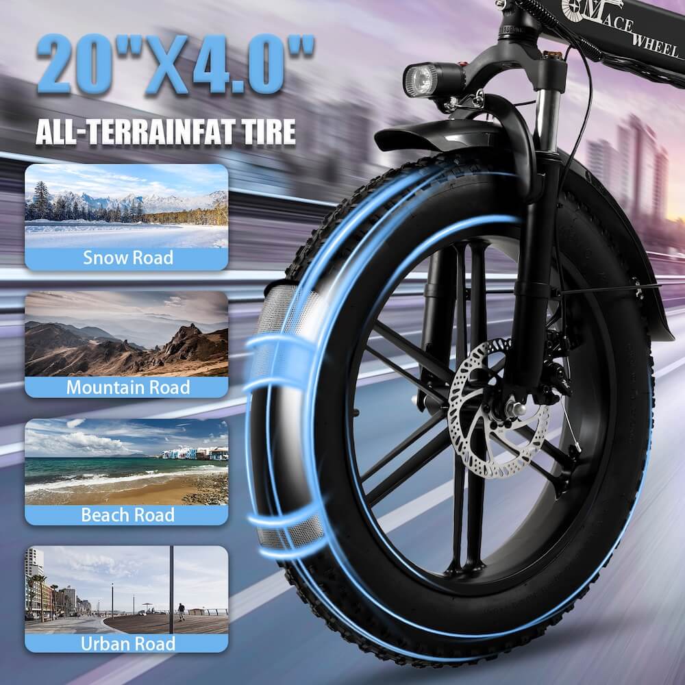 CMACEWHEEL GW20 Plus 21.2Ah |Hydraulic Oil Brakes Fat Tire Electric Bike | 2026 Version